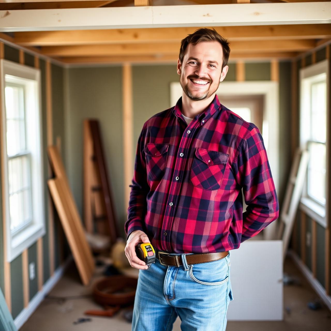 Matt Picard, founder of Cairn Builders, on a West Michigan remodeling project