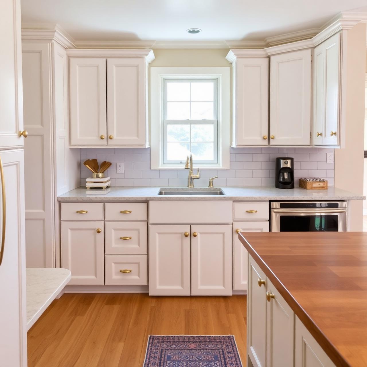 White shaker kitchen remodel
